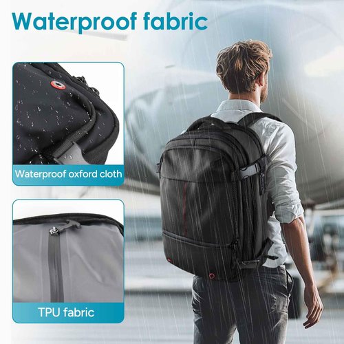 travel inspira Backpack for Travel, 60L Expandable Vacuum Backpack with Electric Vacuum Pump, Water-Resistant & TSA Anti-Theft for Airplane Vacuum Seal Compression Air-Seal Bag for Travel