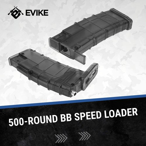 Evike Airsoft - 6mmProShop 500rd Airsoft Universal BB Speed Loader (Color: Large ~500rds / Gray)