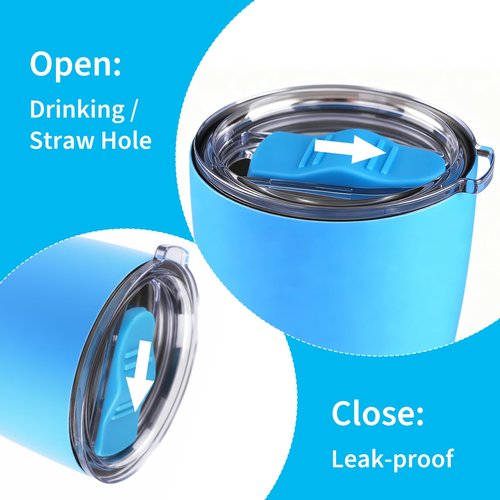 16 oz Press-in replacement lid - Compatible with corkcicle replacement lid.Only compatible corkcicle 16 oz .The slider is detachable for cleaning,Pack of 2.