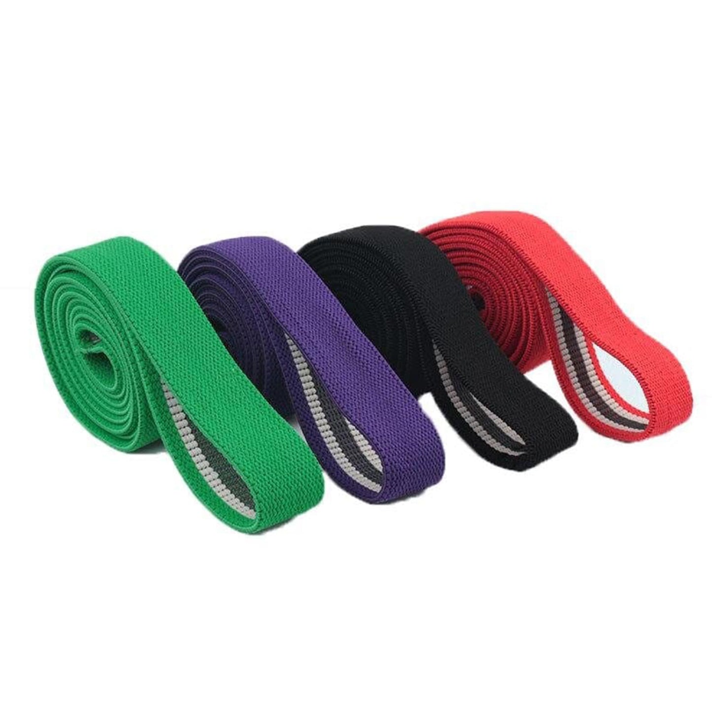 Resistance Bands for Working Out, Fabric Exercise Bands Set of 4, Long Elastic Bands for Exercise with Workout Guide and Carry Bag, Fitness Bands for Strength Training, Yoga, Pilates, Home Workout