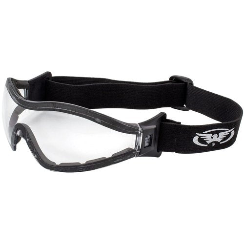 GV Z33 Motorcycle Skydiving Airsoft Goggle Low Profile Anti Fog Clear Lens Plus Storage Bag Global Vision