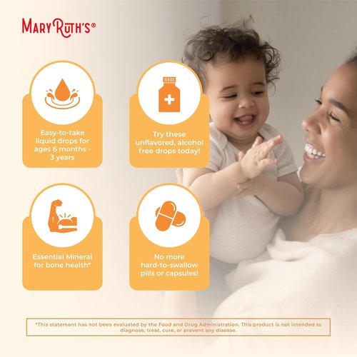 MaryRuth's Organic Vitamin D Drops - Sugar-Free Liquid D3 for Immune Support | 90-150 Servings