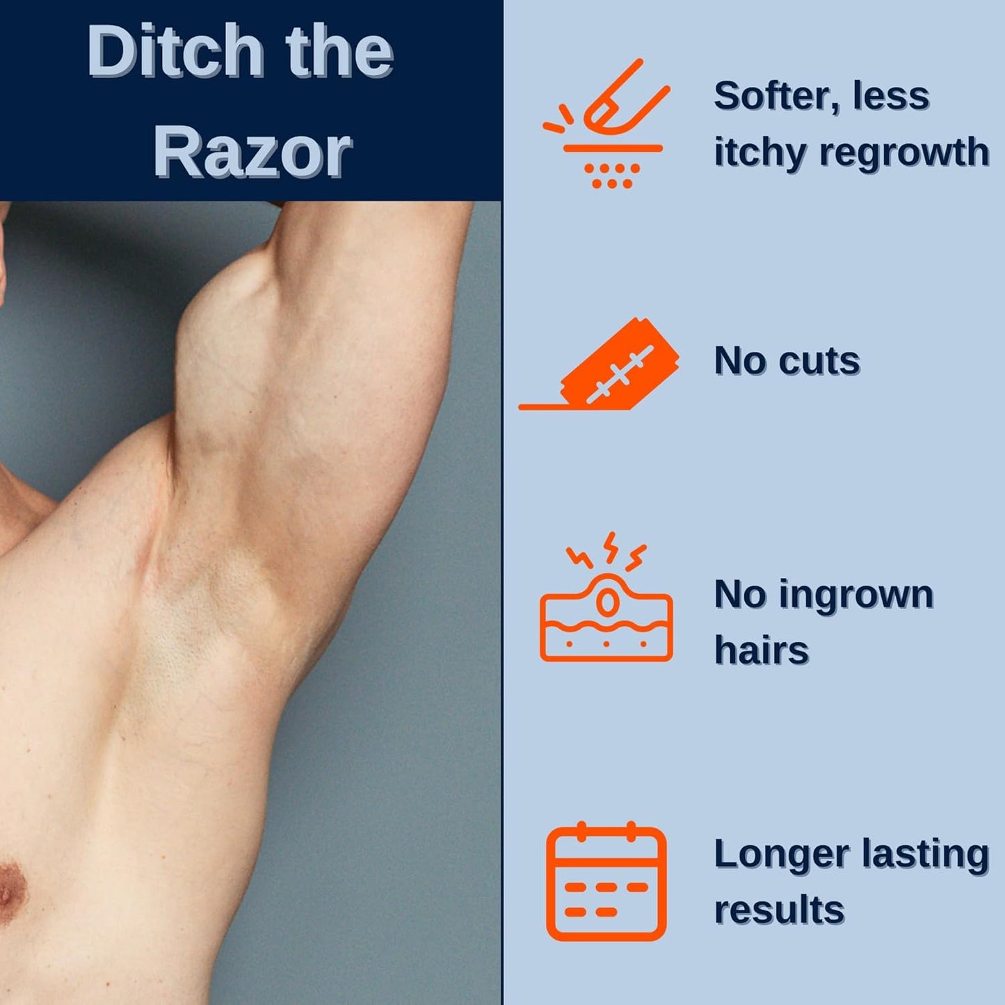 No Hair Crew Hair Removal Cream for Men - Painless & Soothing Manscaping Solution, 100ml (2 Pack)