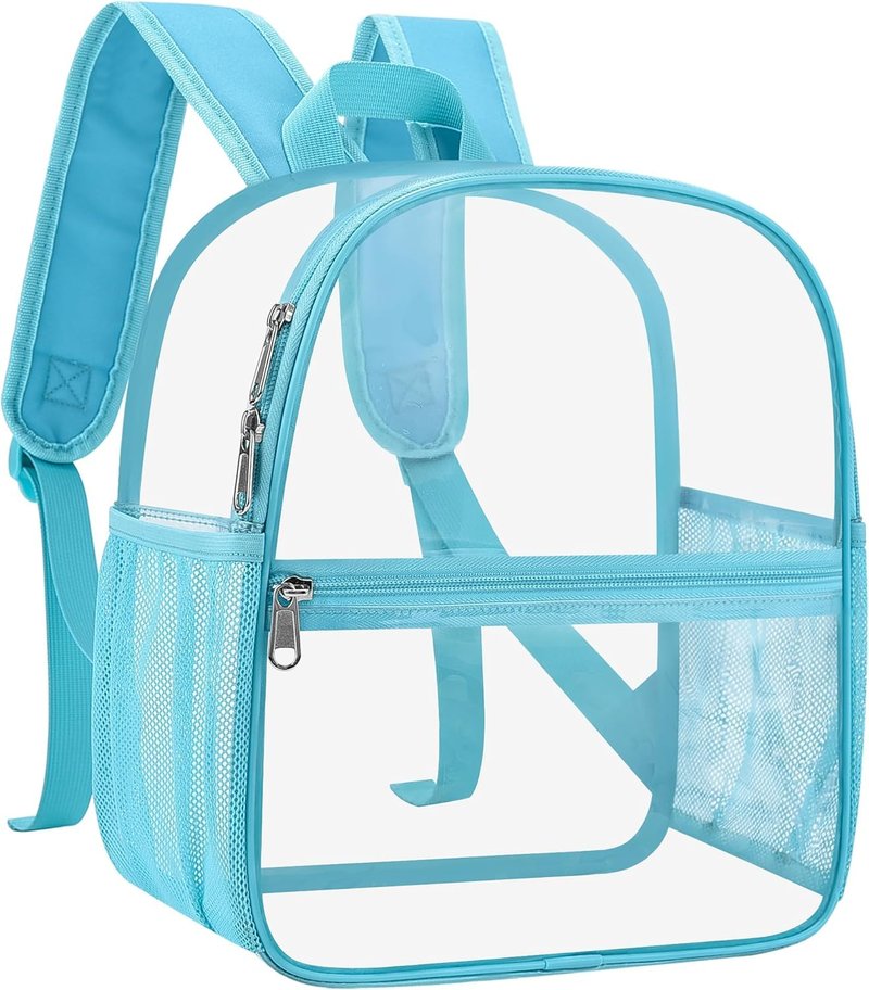 Oraben Clear Backpack for Stadium Events, Stadium Approved 12 x 6 x 11, Small Clear Backpack for Concerts School Works, Fast Security Check, Waterproof PVC, Adjustable Straps, Women Men