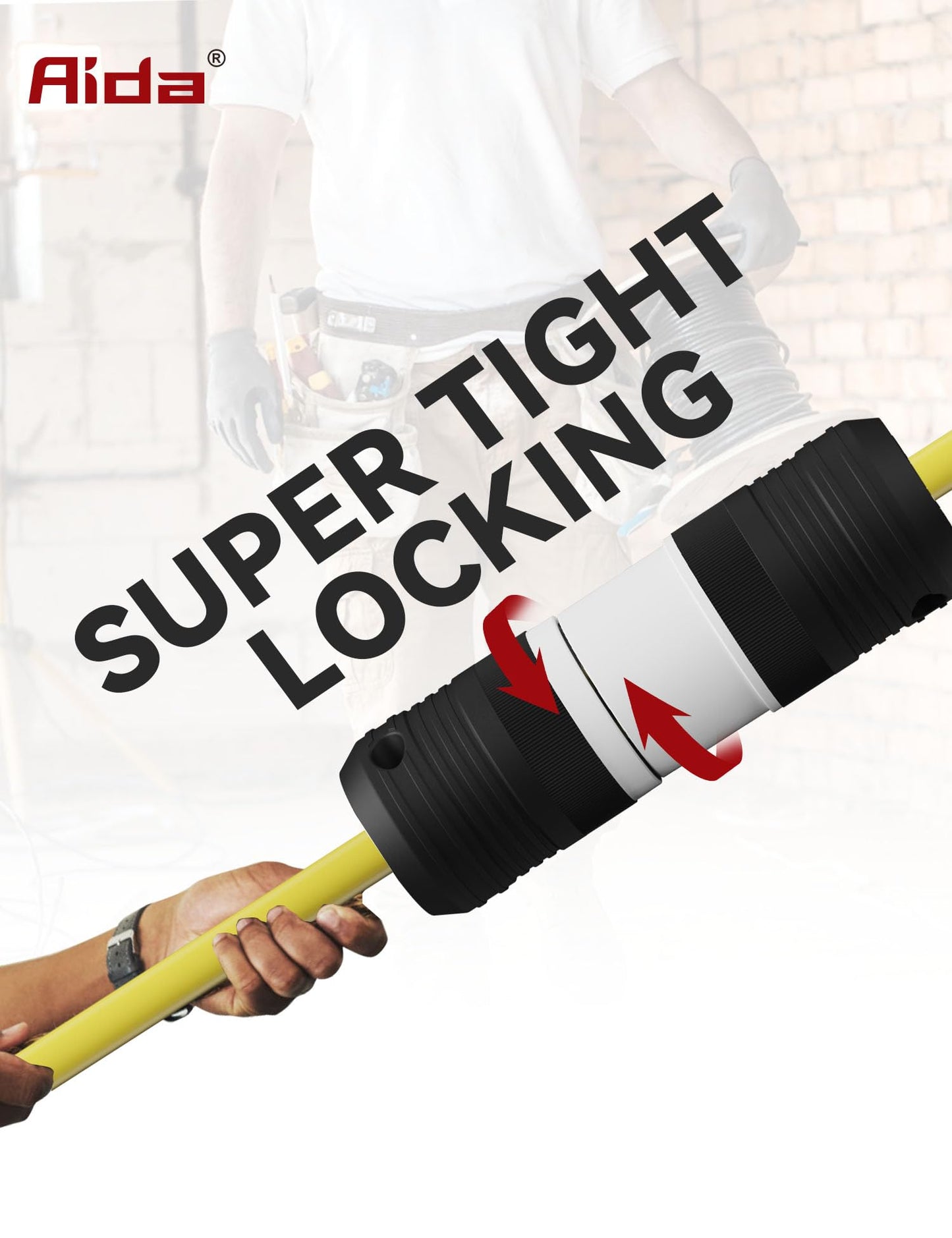 AIDA NEMA L14-30P & NEMA L14-30R Locking Plug and Connector, Twist Generator Male and Female Adapter, 30 Amp, 125/250 Volt, 3-Pole 4-Wire Grounding, Industrial-Strength Heavy Duty, UL Listed