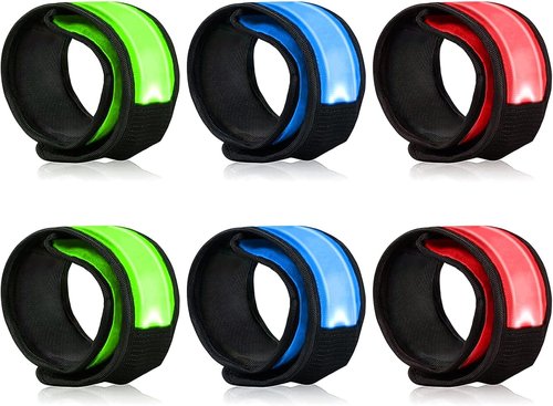 LOBKIN LED Safety Bracelets - Reflective Slap Armband for Kids & Runners | Nighttime Visibility