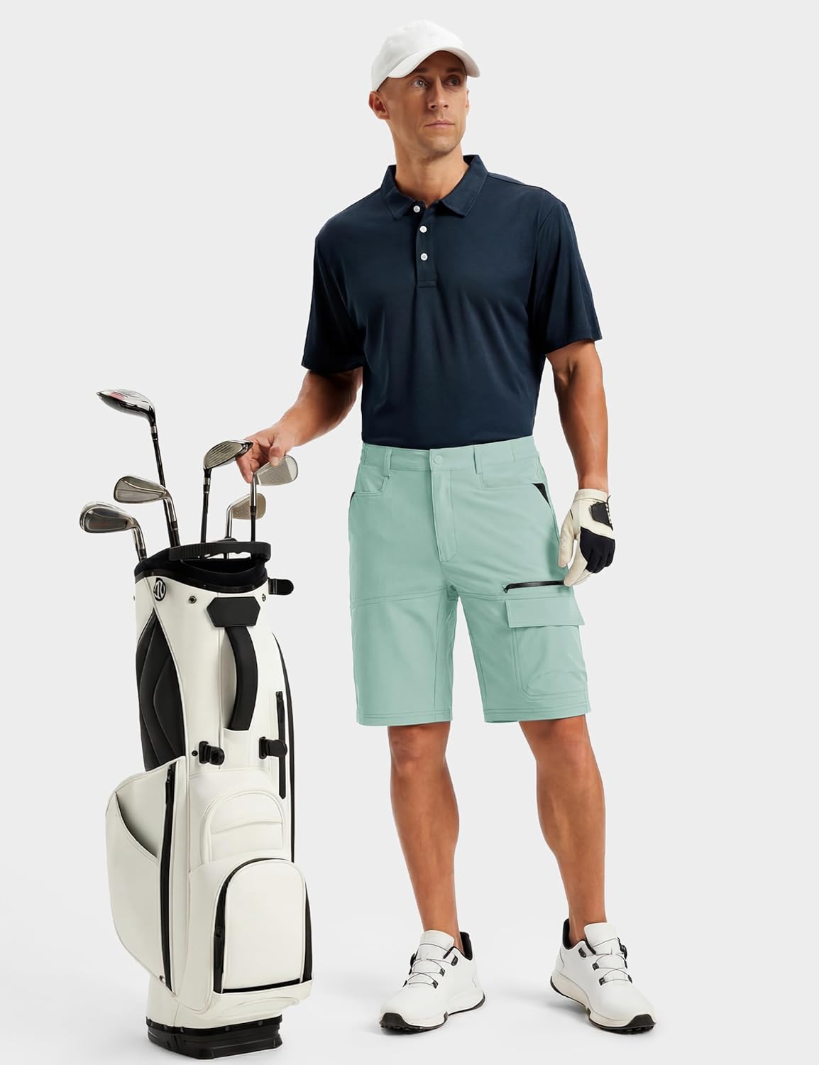 TACVASEN Men's Quick Dry Cargo Shorts - Water Resistant Casual Hiking & Golf Shorts | Summer Comfort