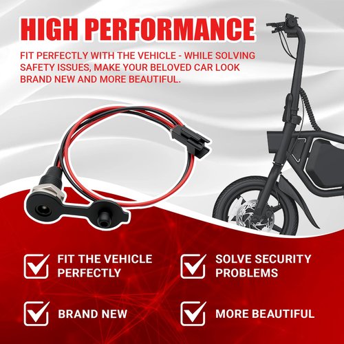 Electric Bike Charging Port for Jetson Bolt Pro/Bolt Electric Ride-On/LX10/Axle 12''/Bolt Up 14'' Folding Ebike and DYU D3F/D2F/D1F/D1/D2/D2+/D3+/V1/S2 Ebike and Kugoo Kirin B1 Pro/V1EBike