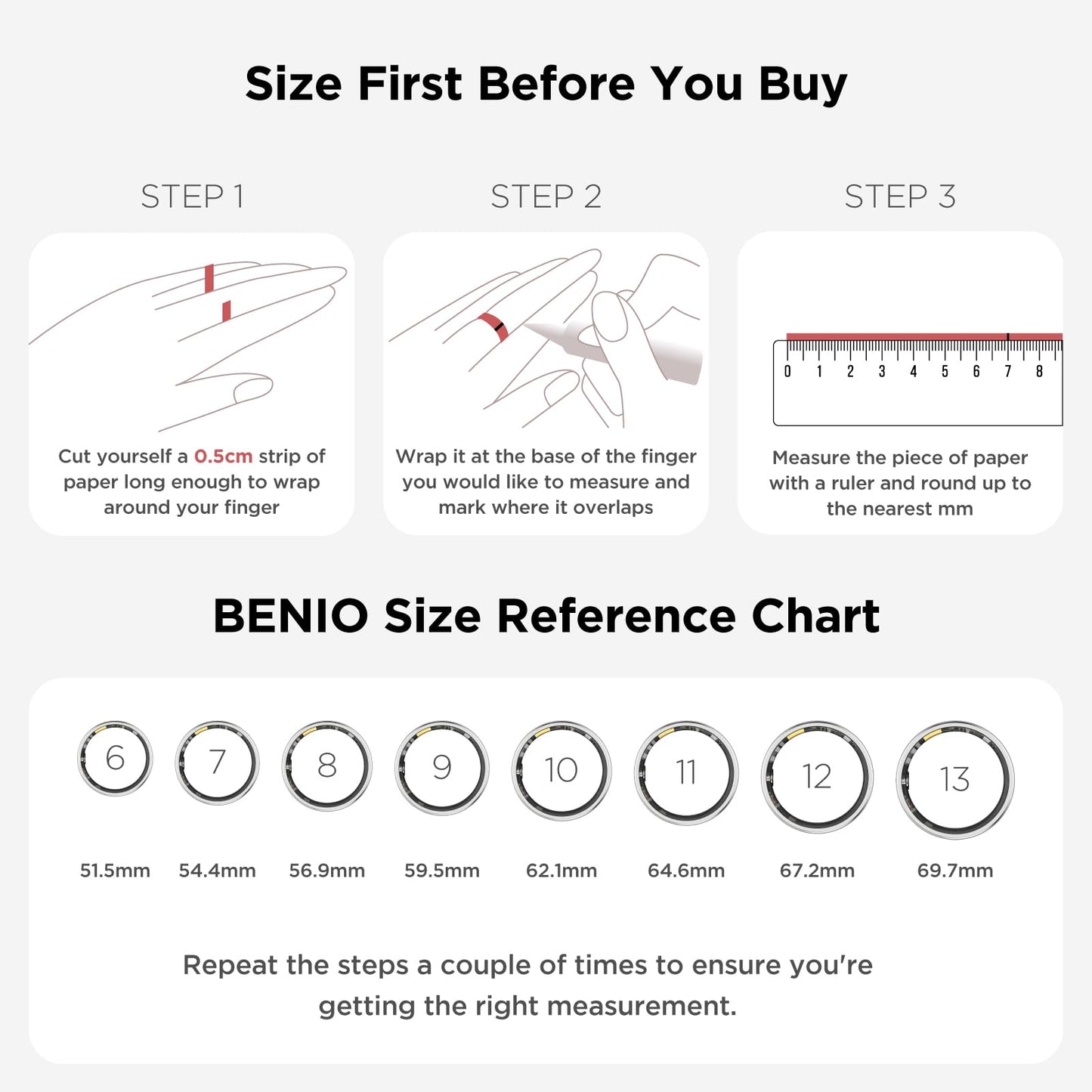 BENIO Gen 2 Smart Ring for Women & Men, Heart Rate,Fitness Tracker with Sleep，Step/Sleep/Blood Oxygen/Heart Rate Tracker, 5ATM Waterproof for iOS and Android,No Subscription, Xmas Gifts,Sliver 9