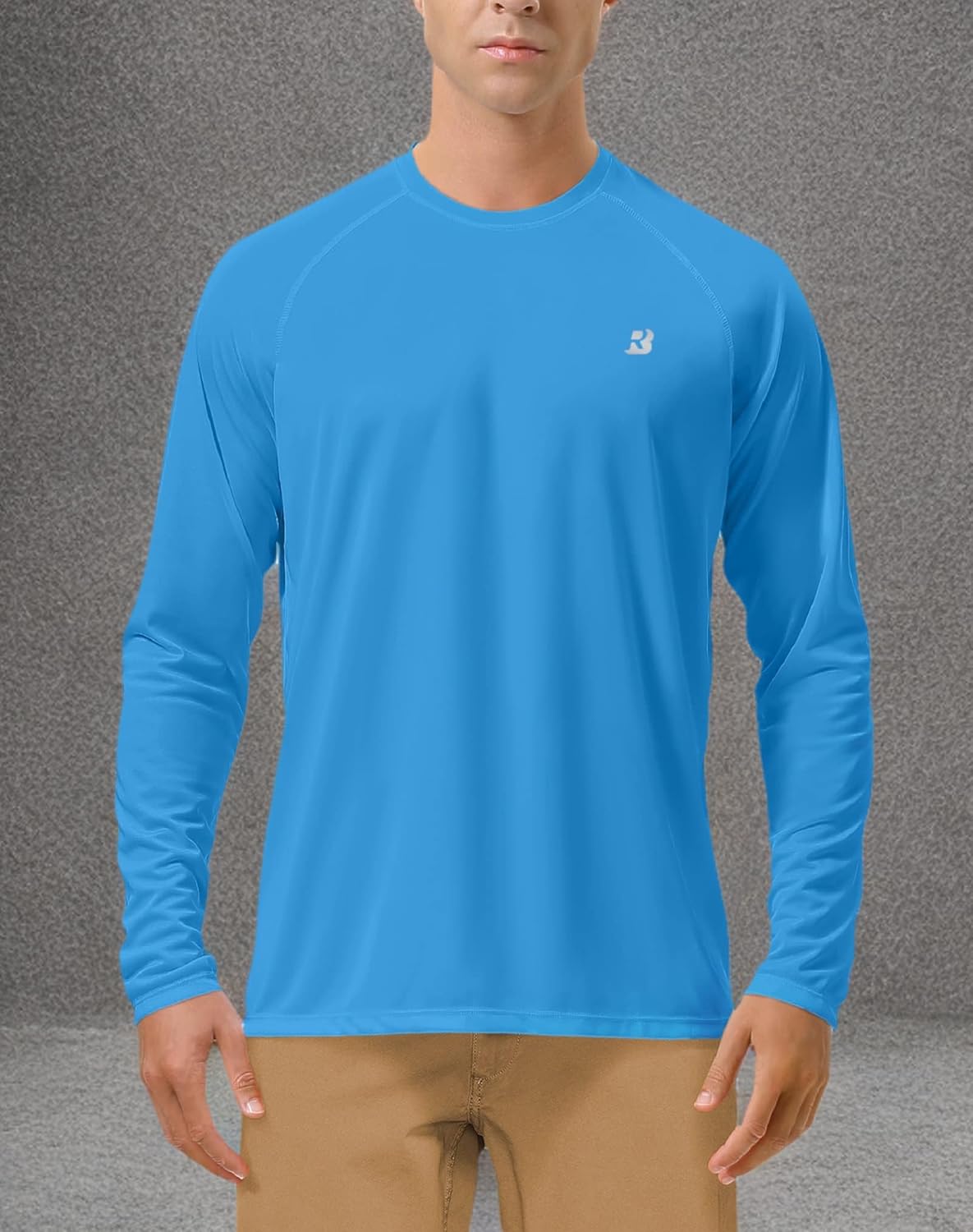 Roadbox UV Sun Protection Shirt - Men's Long Sleeve SPF 50+ Rash Guard for Outdoor Activities