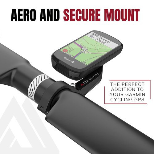 KOM Cycling Garmin Bike Mount with from Edge Mount Designed for Garmin Edge 540, Edge 840 and Other Models (Aero - Black)