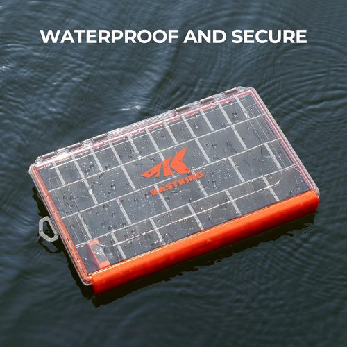 KastKing HyperSeal Waterproof Tackle Box - 3600 & 3700 Size with Removable Dividers for Organized Fishing Storage
