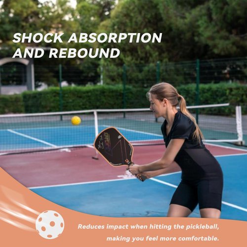 JUCIAO Pickleball Paddles,T700 Carbon Fiber Surface Pickle Ball Racket, Honeycomb Core,USAPA Approved Pickle Ball Paddle for Beginners & Intermediate Players