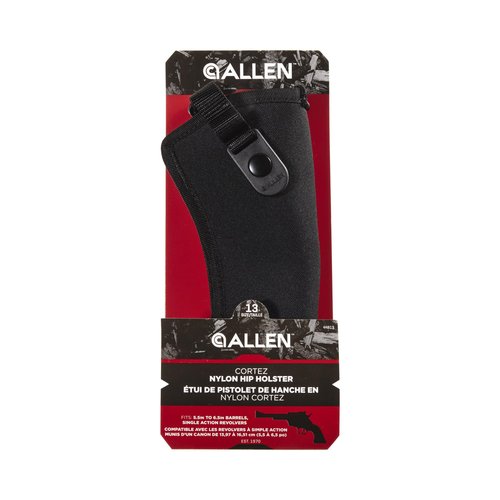 Allen Cortez Nylon Belt Holster with Sight Guard, Right-Hand, Black , 13 - 5.5-6.5" BBL Single-Action Revolver
