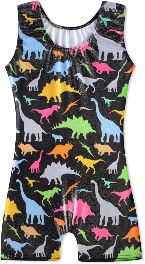 HOZIY Gymnastics Leotards - Sparkle Unicorn & Leopard Biketard for Girls | Toddler & Kids Sizes