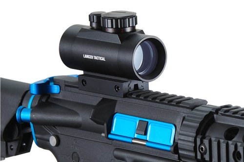 Lancer Tactical CA-412BN Airsoft Red & Green Dot 1X Scope - Black