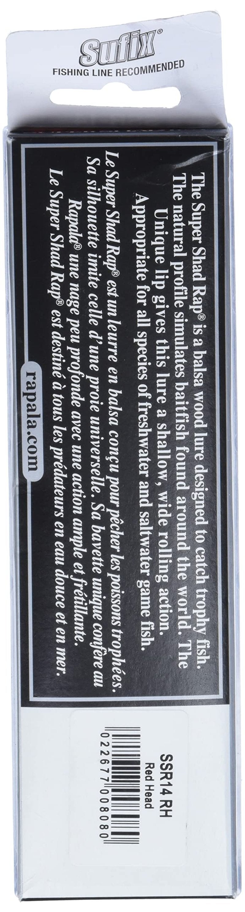 Rapala Super Shad Rap 14 Fishing lure, 5.5-Inch, Redhead