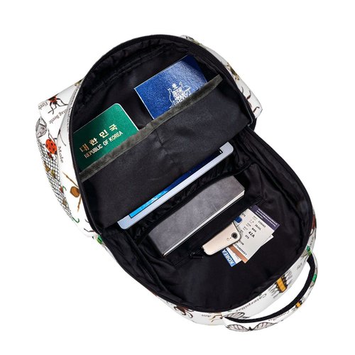 Insects Bugs Backpack With Adjustable Padded Shoulder Straps 17 Inch Daypacks For College Travel