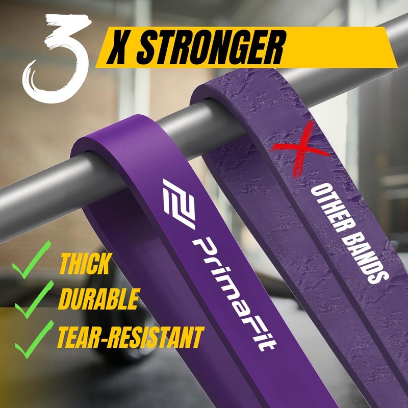 PrimaFit Resistance Bands for Working Out, Exercise Bands Resistance, Pull Up Assistance Bands, Workout Bands, Weights Dumbbell Set Alternative, Stretching, Gym Bands, Men Women