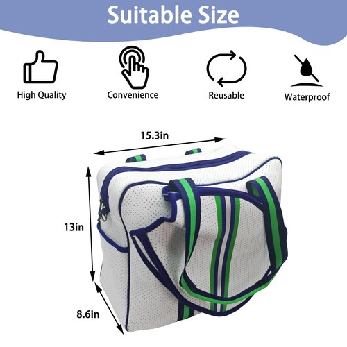 Bivpreom Pickleball Bag （15.75 * 13.39in），Pickleball Bags for Women （Portable or Shoulder），Cute Pickleball Bags（Portable Fashion, Simple and Versatile）