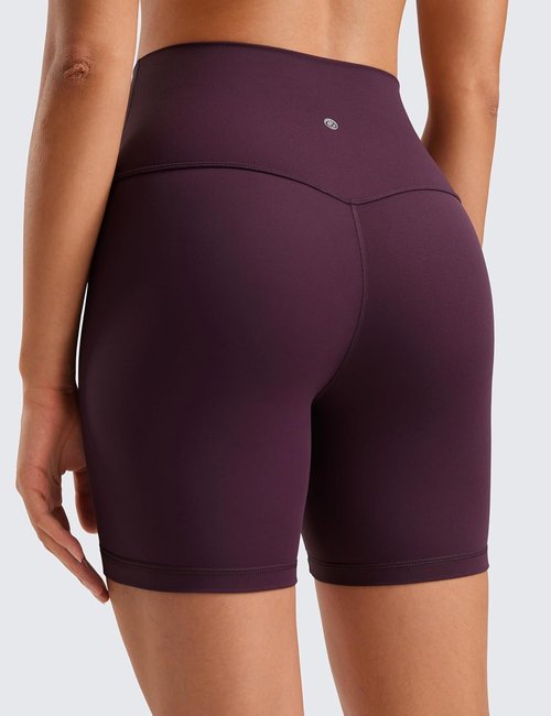 CRZ YOGA ButterLuxe Biker Shorts - High Waisted Spandex for Yoga & Running | Women's 6" Length