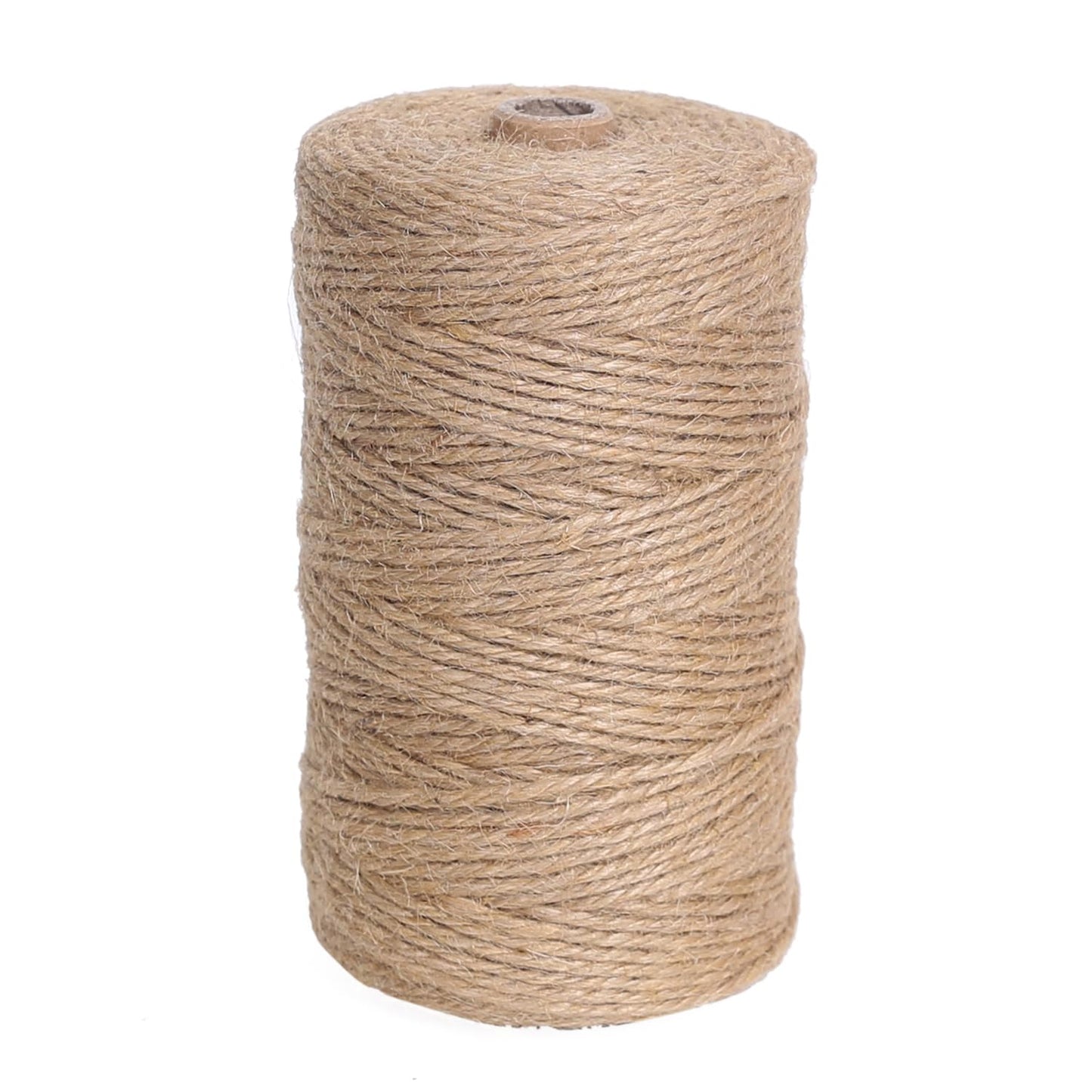 Natural Jute Twine 656ft 3mm,3Ply Twisted Thick Twine Rope Strong Jute String Roll for Crafts Gift Wrapping Gardening Home Decor Bundling Cat Scratching Post
