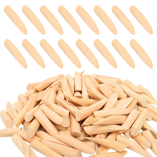 BLSUREFYX 120 PCS Solid Wood Pocket Hole Plugs 3/8-Inch Diameter Sturdy and Resistant to Breakage Pine Wooden Hole Plugs for Screw Holes and Pocket Hole Jig Woodworking Tool