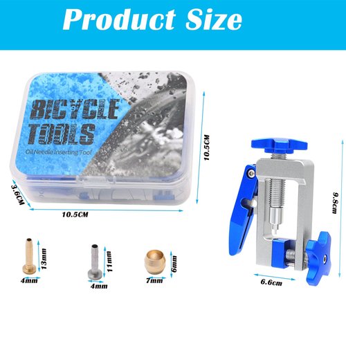 Lyshujli 2 in 1 Bike Hydraulic Brake Hose Line Cutter and Bike Hydraulic Brake Line Fitting Insert Tool with 20 pcs BH59 +BH90 Brass Olives Kit
