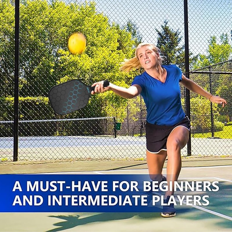 Belieflaw Professional-Grade Fiberglass Pickleball Paddles - USAPA Certified | Lightweight & Durable Design | Ideal for Beginners & Home Use