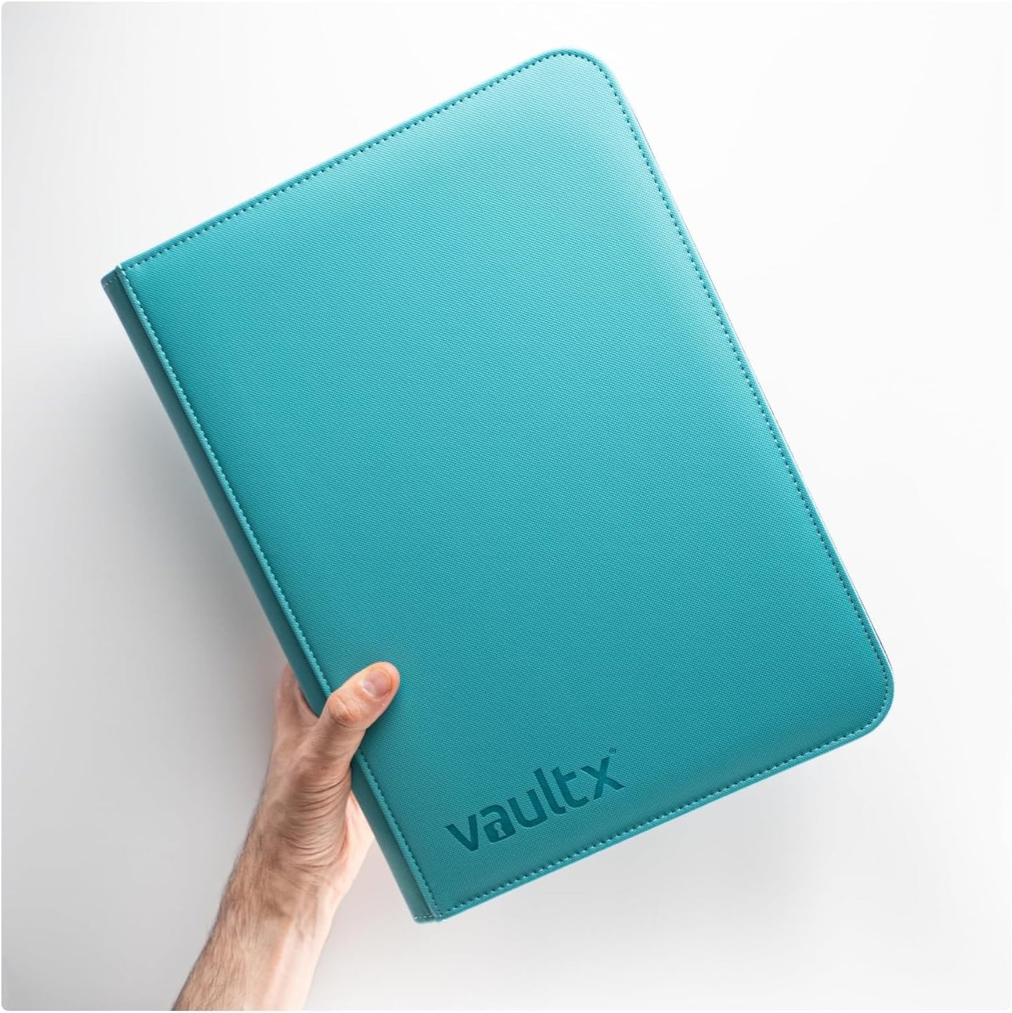 Vault X 9 Pocket Trading Card Zip Binder - Premium Exo-Tec Material, Holds 360 Cards | Teal Color