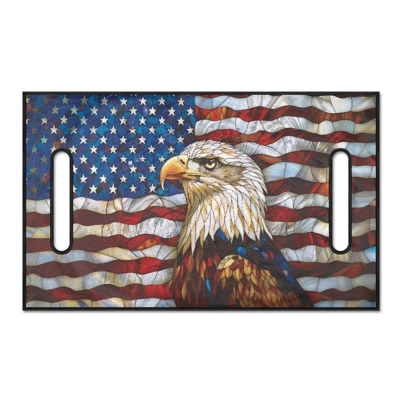 Tomeusey Golf Cart Seat Covers Cooling, American Flag Eagle Pattern Universal Golf Cart Seat Protector for 2-Person Seats Golf Carts