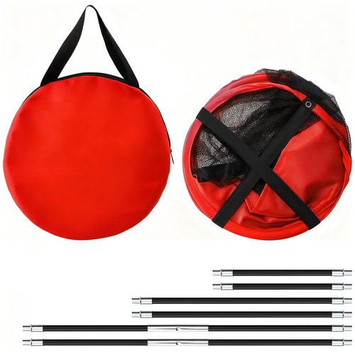 Jucoan 3 Pack Golf Chipping Net, 3 Sizes Pop Up Golf Target Practice Net for Indoor and Outdoor, Birthday for Men, Husband, Kid, Golfers, 6 Ground Stakes