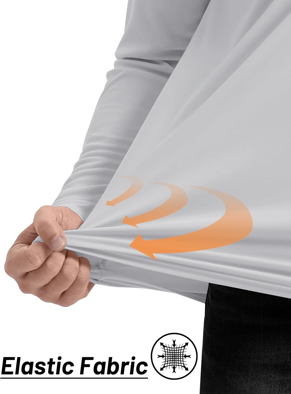 TACVASEN Men's Long Sleeve Athletic Shirt - UPF 50+ Sun Protection Pullover Zip | Ideal for Outdoor Running