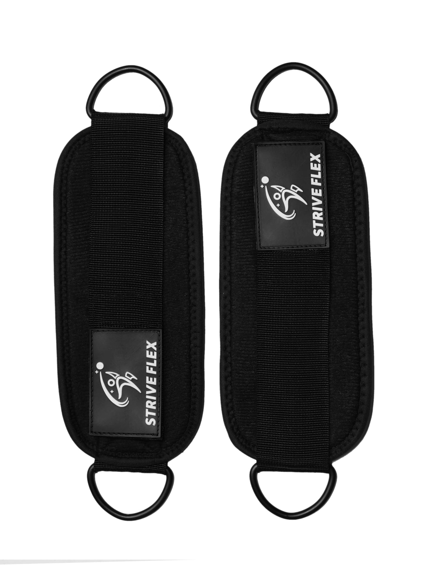 Ankle Straps for Cable Machines - One Size Fit with Premium Padding, Glute Kickback Ankle Strap for Women & Men, Booty Workouts, Hip Abductors & Lower Body Exercises Equipment (Black)