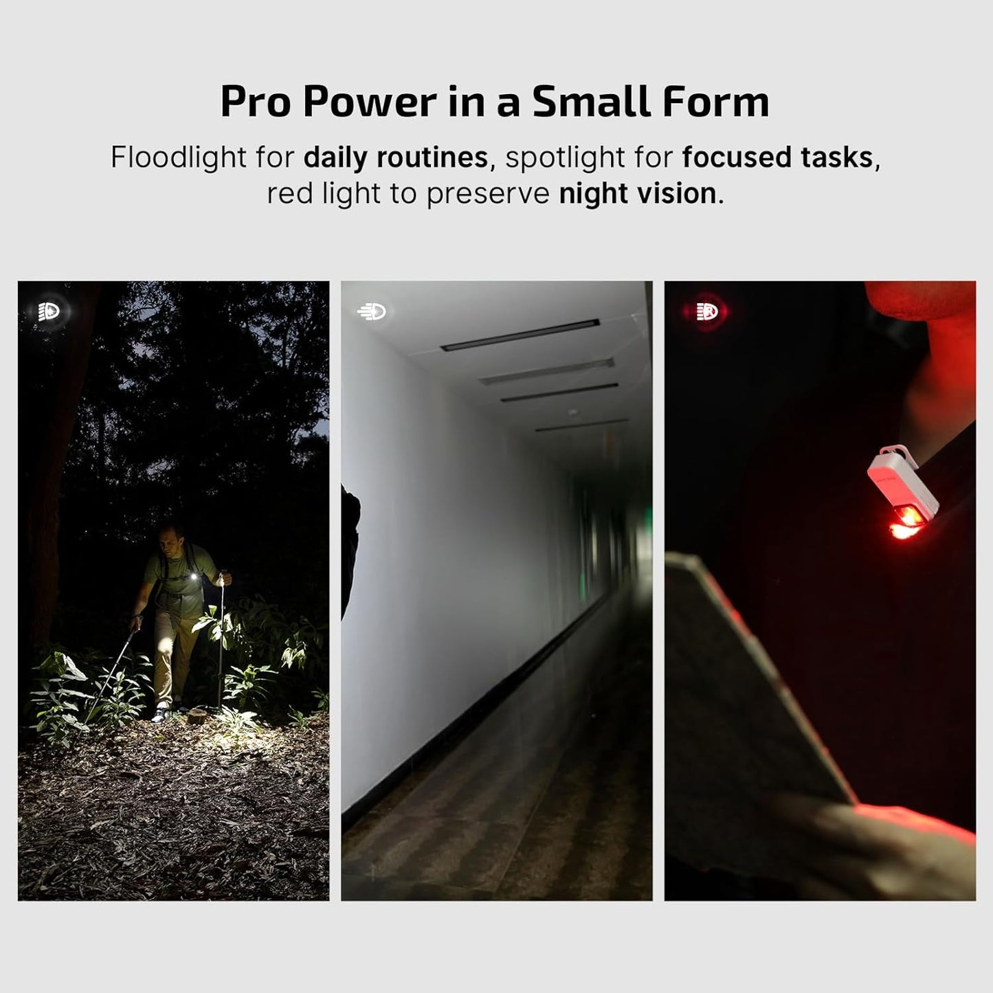 OLIGHT Oclip Pro Rechargeable EDC Flashlight - 500 Lumens, Magnetic Clip-On Light for Outdoor & Indoor Use