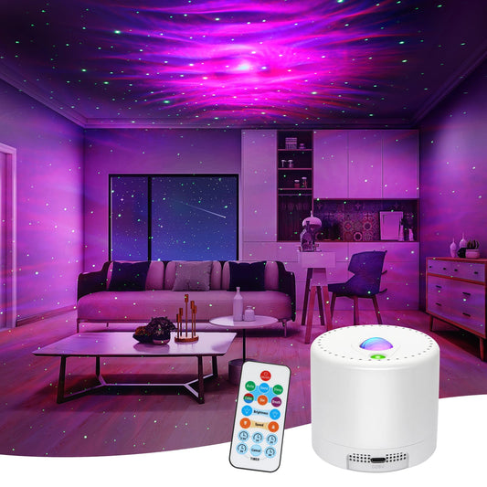 Galaxy Projector, Star Projector with Timer and Remote Control, Adjustable Color, Brightness, and Movement Speed, for Adults, Bedrooms, and Living Rooms Night Light Projector.