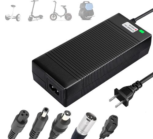 EVAPLUS 5 in 1 Plugs 54.6V Fast Charger, Universal for 48V 13S Lithium Batteries, Pinkind 48V Li-ion Battery Charger Replacement for Razor, Jetson, Voyage, Gotrax, Ninebot,Segway, Hiboy