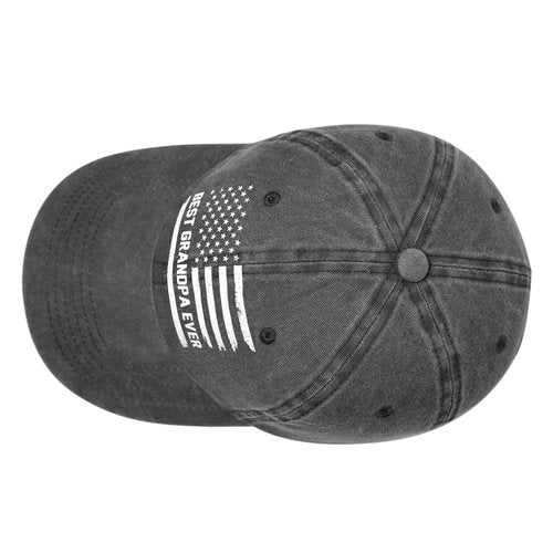 Grandpa Gifts, Grandpa Hat, Grandpas Birthday Gifts for Men, Funny Fathers Day Christmas Thanksgiving Gift for Grandpas Grandfather from Granddaughter Grandson, Adjustable Washed Cotton Baseball Cap