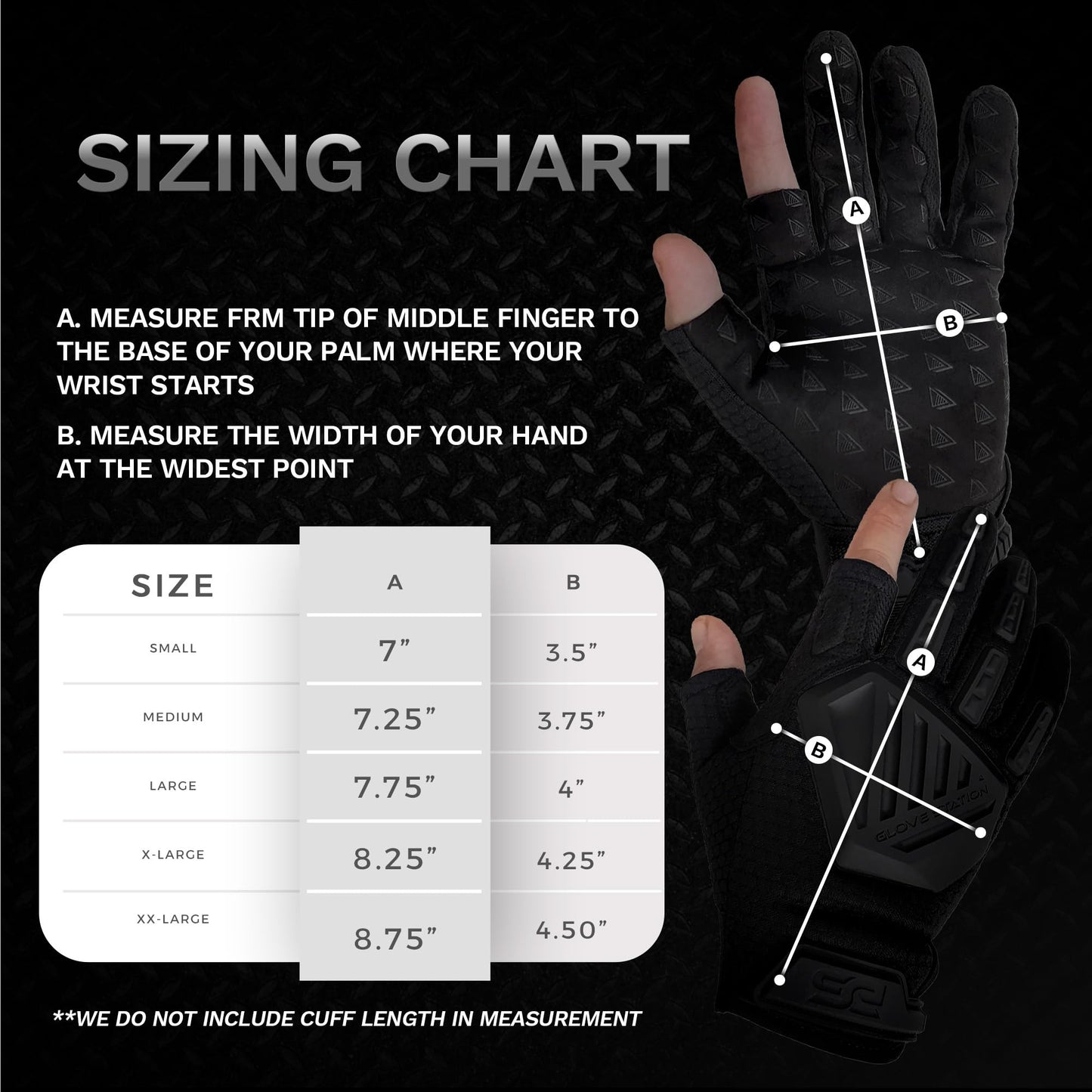Glove Station The Paintball Work Gloves - Black (Medium), Suede Leather Palm, Knuckle Protection for Men, 2 Fingerless Design for Paintball, Riding and Motorcycle Use