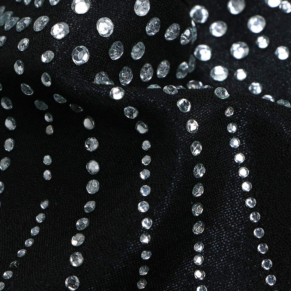 BAOHULU Gymnastics Leotards for Girls Shiny Jewels Kids Athletic Apperal Dance Outfit B199_Black_12A