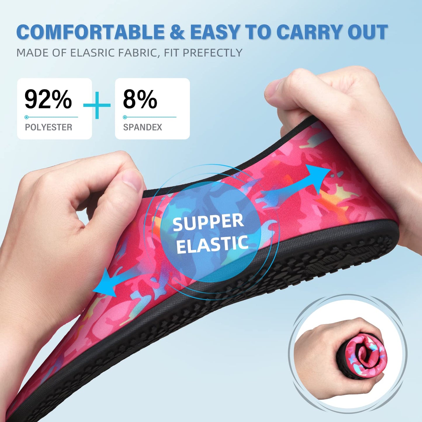 Water Shoes for Women Men Quick-Dry Aqua Socks Swim Beach Outfits Barefoot