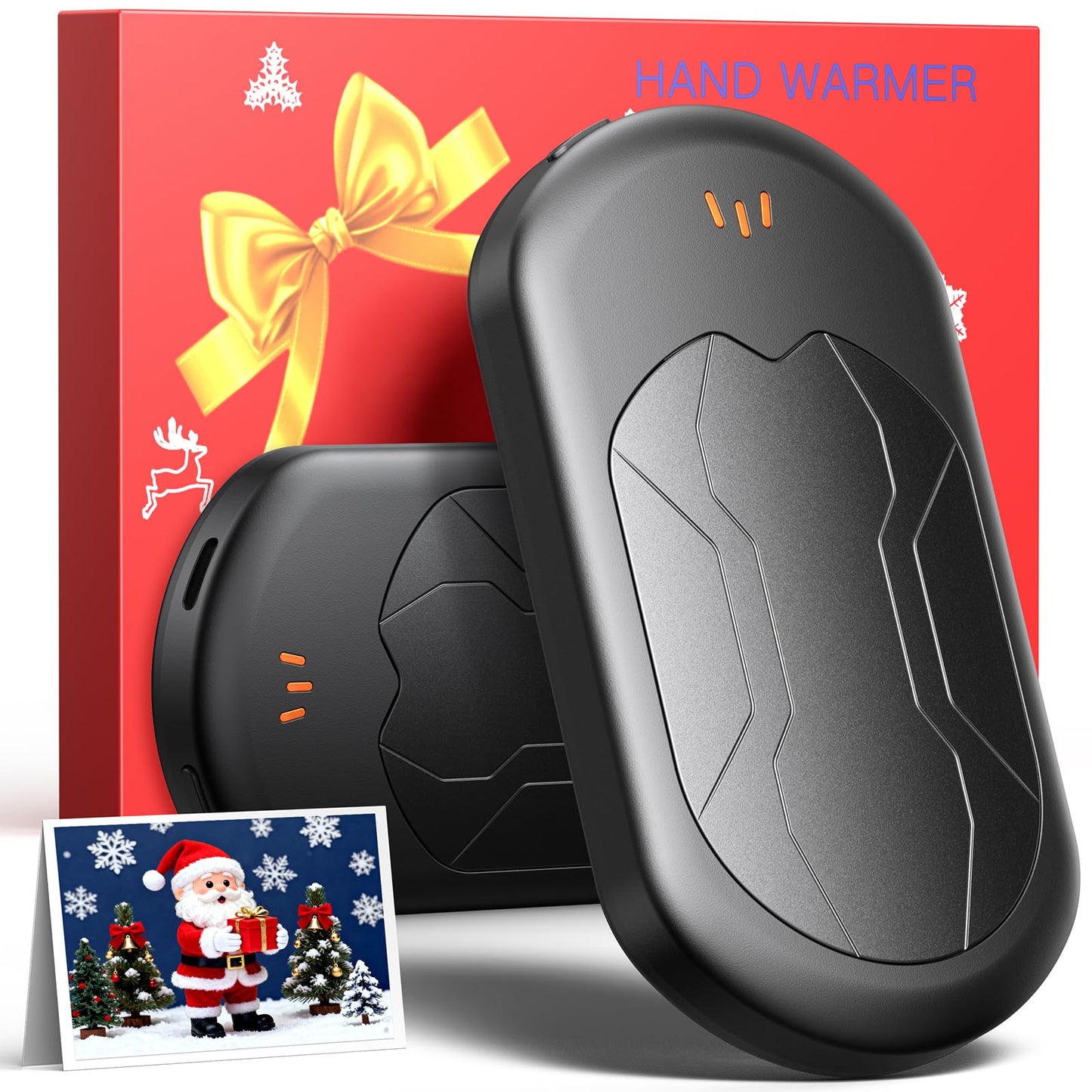 Electric Hand Warmers Rechargeable 2 Pack with 3 Heating Mode,Portable Hand Heater,Smart Chips,USB Quick Charge, Winter Gifts for Christmas, Outdoor, Golf, Hunting, Camping,Valentine's Day Gifts