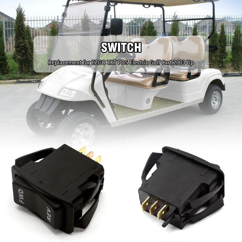 UOIENRT 74323G01 Golf Cart Forward Reverse Rocker Switch, Replacement for EZGO TXT PDS Electric Golf Carts 2003-Up, Replace 74323-G01