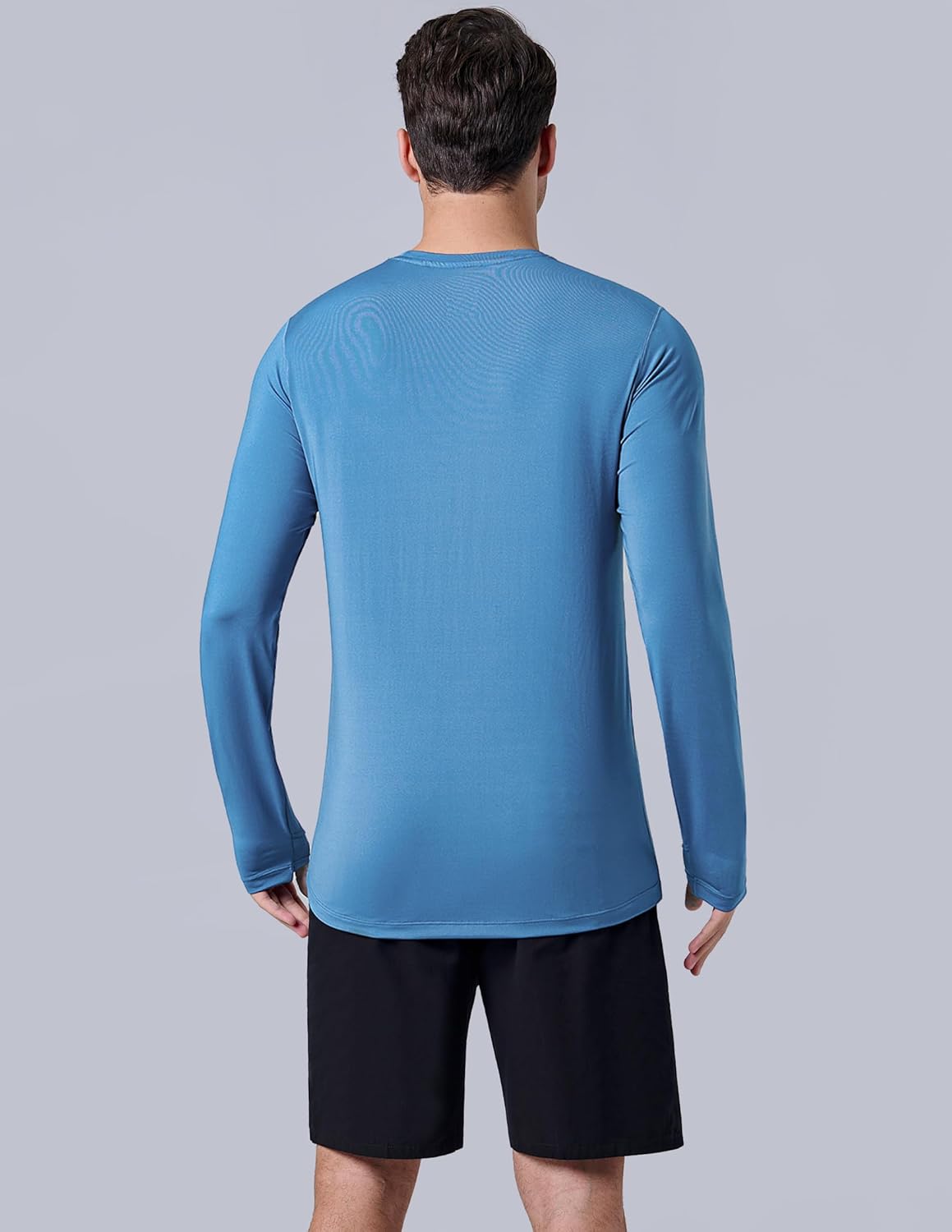 Skiennix Men's Dry Fit Long Sleeve T-Shirts - Lightweight Athletic Performance Tops | 3 Pack for Hiking