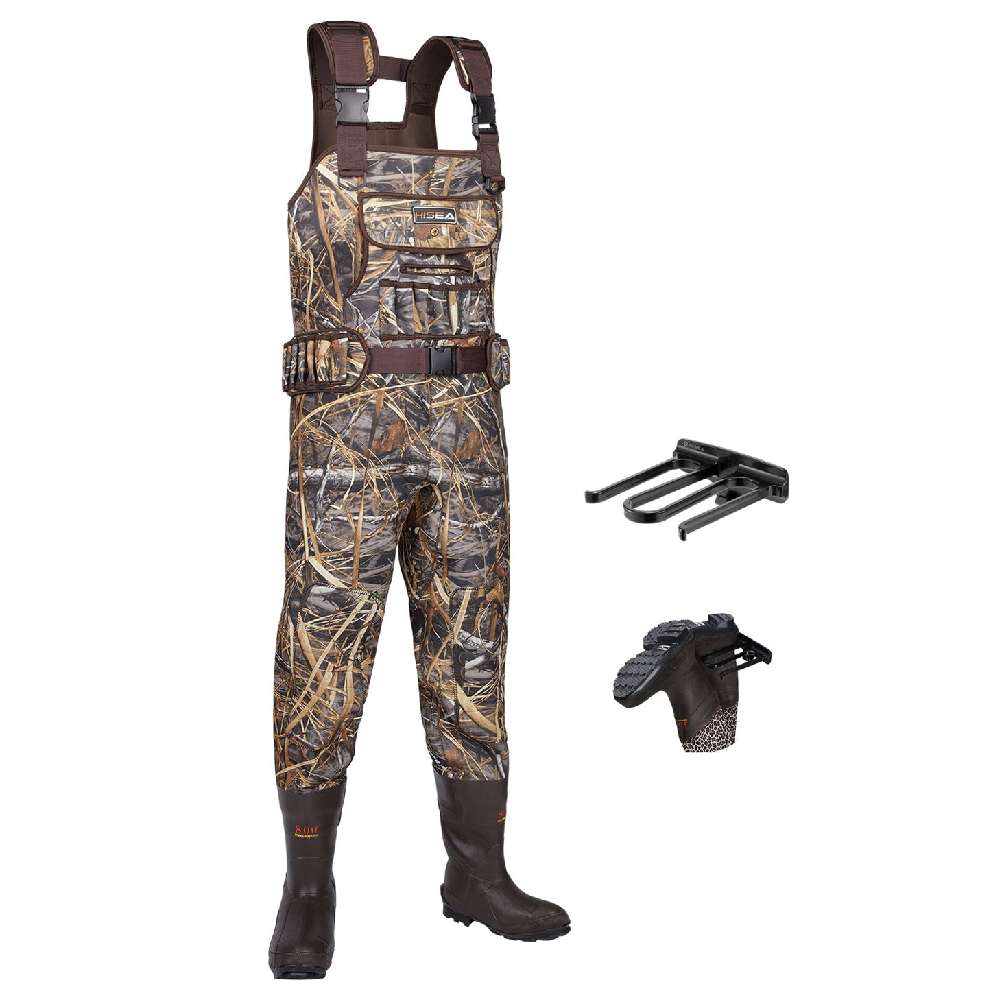 HISEA Chest Waders for Men 800G Insulated Neoprene Hunting Wader Waterproof