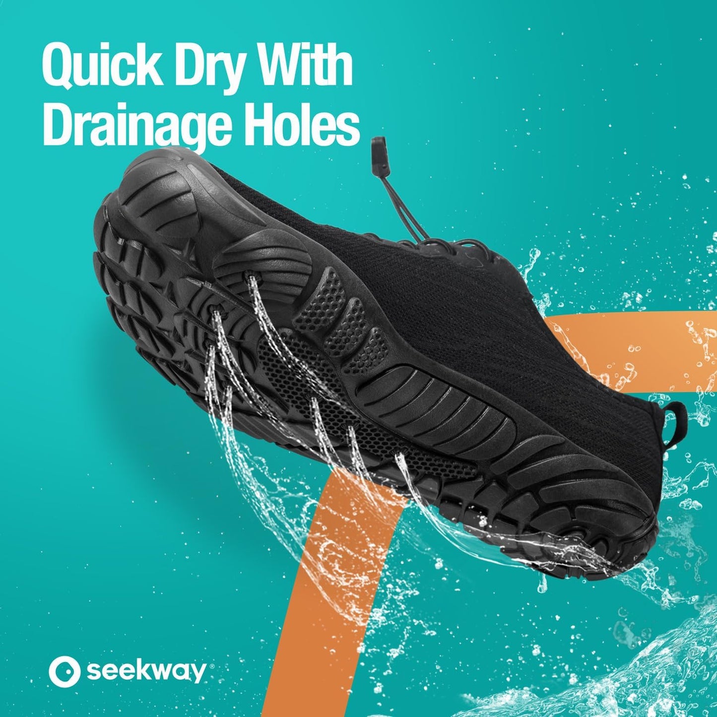 SEEKWAY Water Shoes - Quick-Dry Aqua Socks for Men & Women | Ideal for Beach, Pool & Hiking