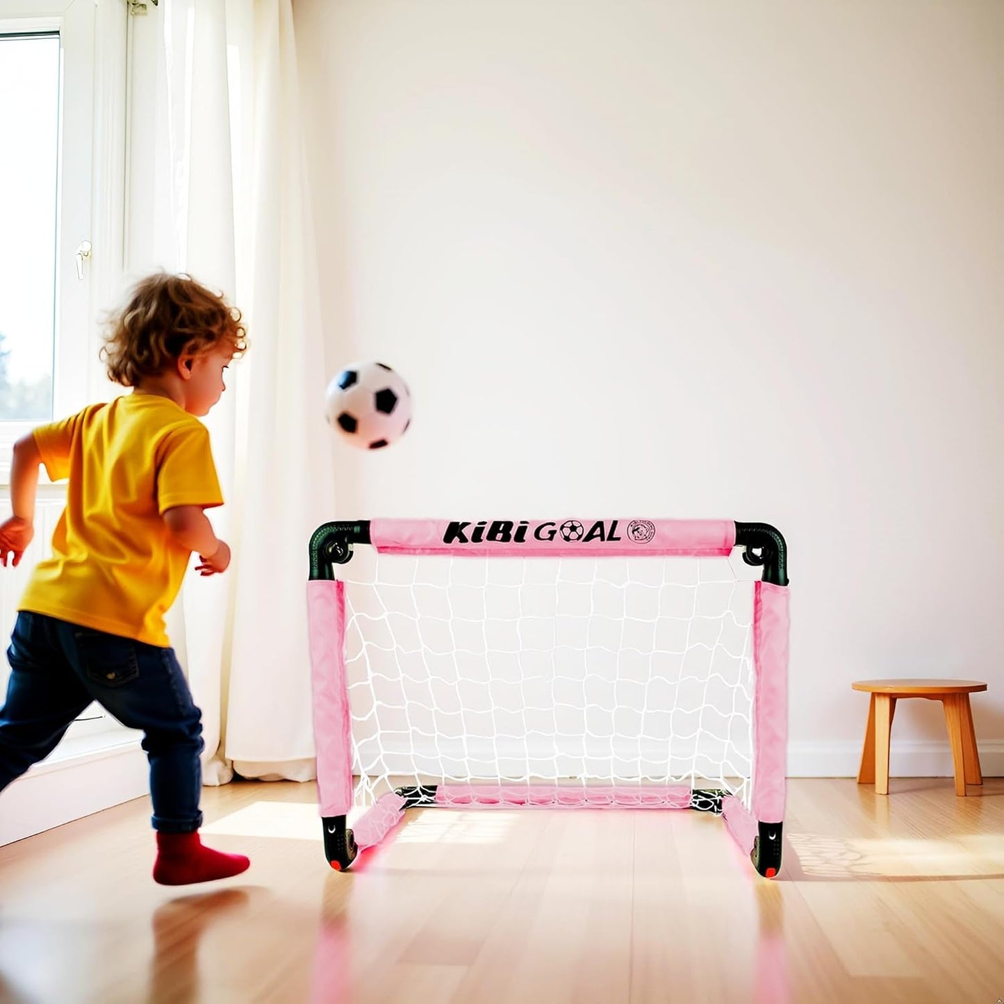 Skiennix Small Foldable Soccer Goal - Perfect for Kids | Indoor & Outdoor Mini Soccer Fun