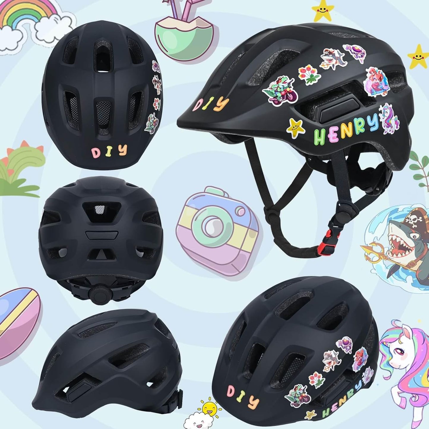 Skiennix Toddler Bike Helmet - Adjustable Lightweight Design for Ages 1-8 | Safe & Comfortable