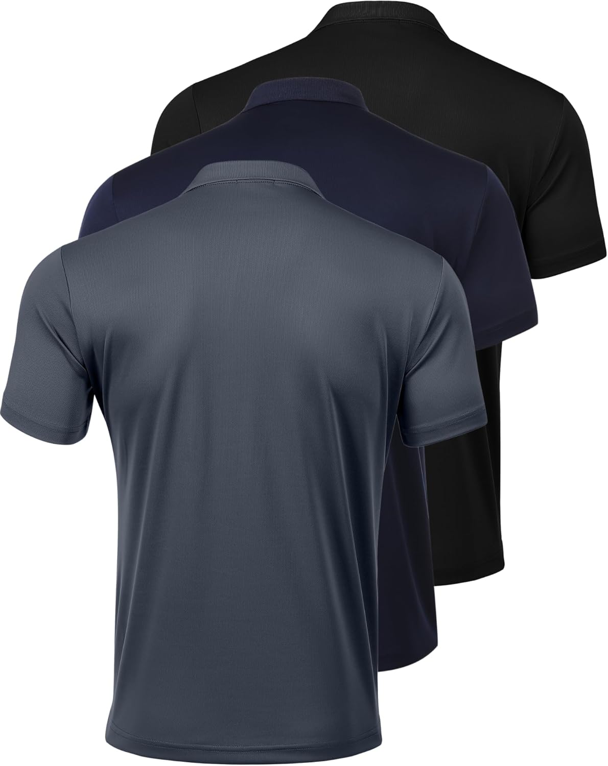 PINSPARK Golf Polo Shirt - Quick Dry Short Sleeve Collared Design for Slim Fit Summer Style