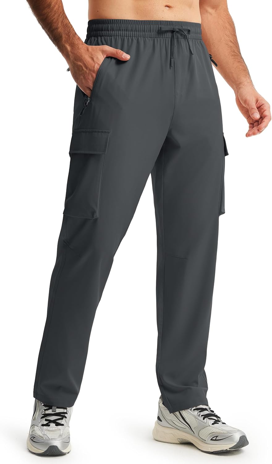Skiennix Men's Hiking Pants - Lightweight Quick-Dry Cargo Design | 5 Pockets for Outdoor Travel